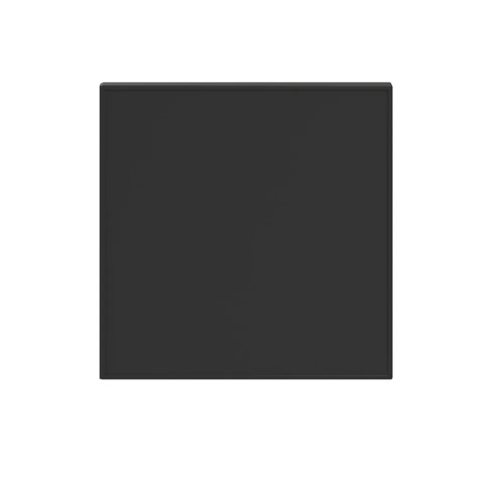 Porte battante anthracite mat GoodHome Atomia H 37,2 x L. 37,2 cm