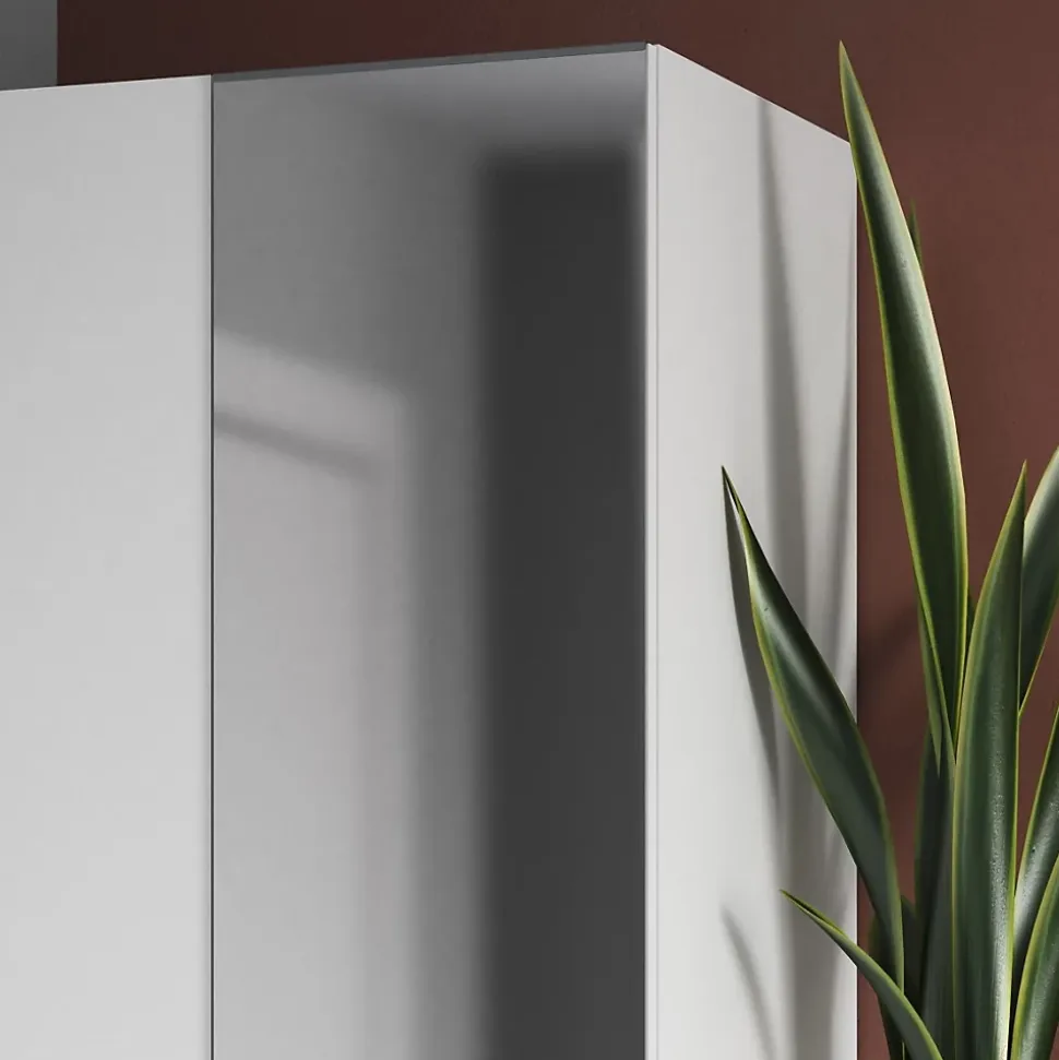 Porte battante argent miroir GoodHome Atomia H 224,7 x L. 49,7 cm