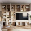 Porte battante beige cachemire GoodHome Atomia H. 224,7 x L. 37,2 cm