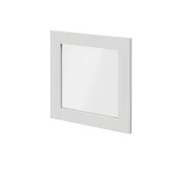 Porte battante blanche en verre GoodHome Atomia H 37,2 x L. 37,2 cm