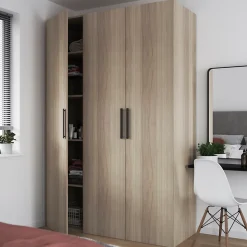 Porte battante effet chêne GoodHome Atomia H 224,7 x L. 49,7 cm