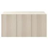 Porte battante effet chêne GoodHome Atomia H 74,7 x L. 49,7 cm