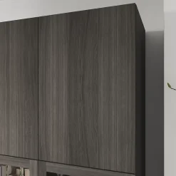 Porte battante effet chêne grisé GoodHome Atomia H. 149,7 x L. 37,2 cm