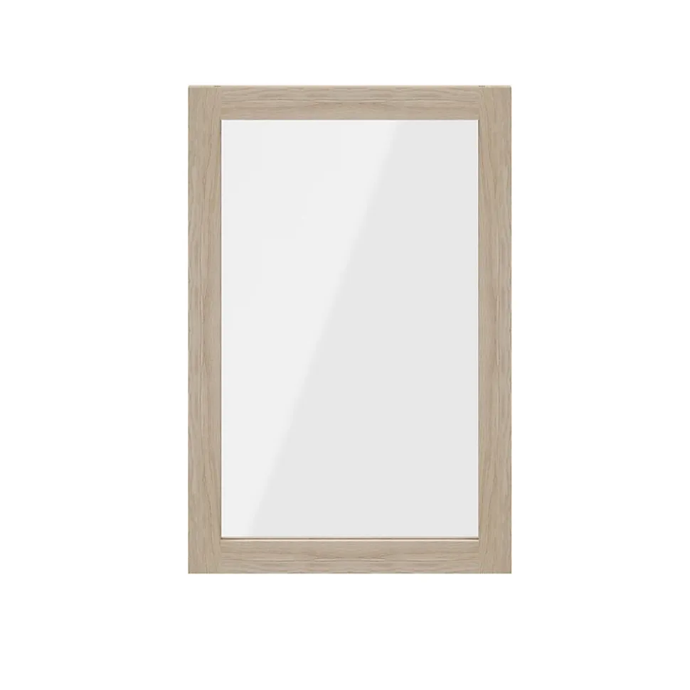 Porte battante effet chêne en verre GoodHome Atomia H 74,7 x L. 49,7 cm