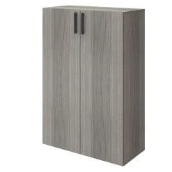 Porte battante effet chêne grisé GoodHome Atomia H. 112,2 x L. 37,2 cm