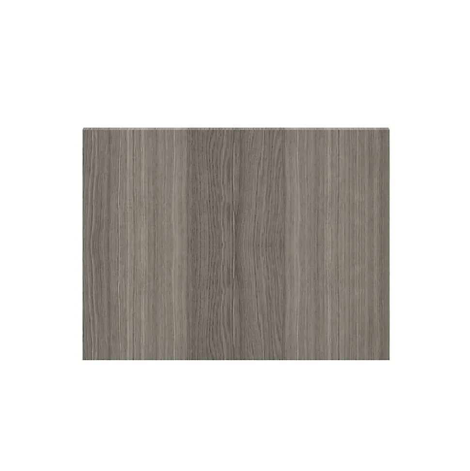 Porte battante effet chêne grisé GoodHome Atomia H. 37,2 x L.49,7 cm