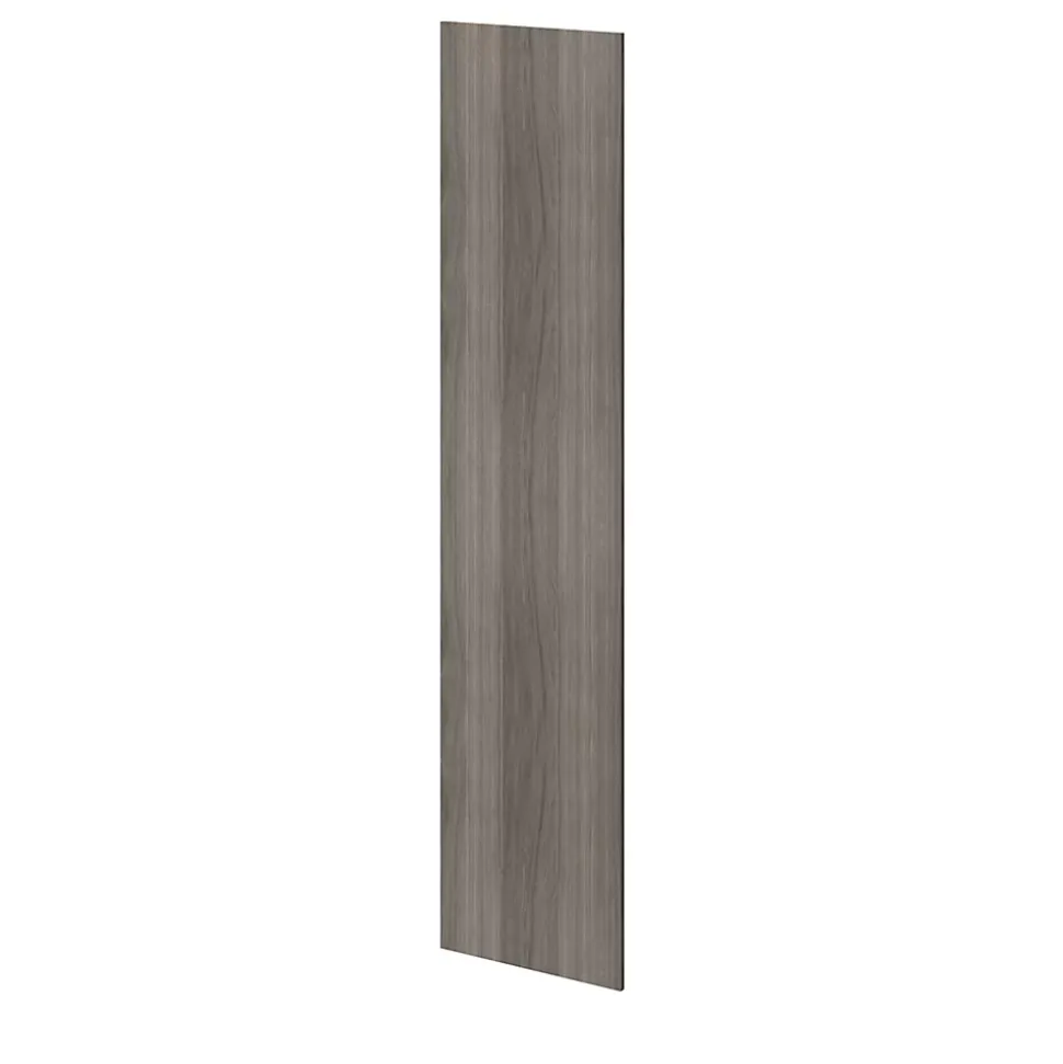 Porte battante effet chêne grisé GoodHome Atomia H 224,7 x L. 49,7 cm