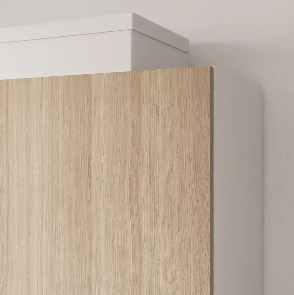 Porte battante effet chêne GoodHome Atomia H 37,2 x L. 37,2 cm