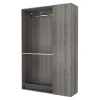 Porte battante effet chêne grisé GoodHome Atomia H. 187,2 x L. 49,7 cm