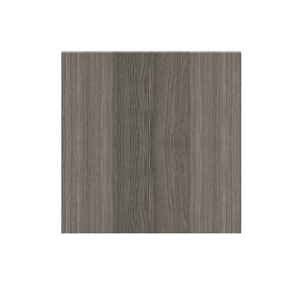 Porte battante effet chêne grisé GoodHome Atomia H 37,2 x L. 37,2 cm