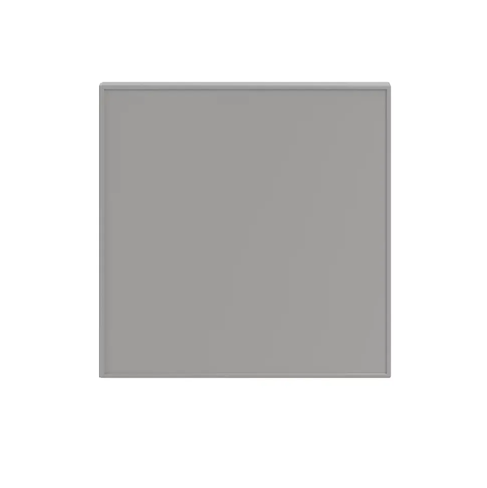 Porte battante grise claire mate GoodHome Atomia H 37,2 x L. 37,2 cm