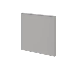 Porte battante grise claire mate GoodHome Atomia H 37,2 x L. 37,2 cm