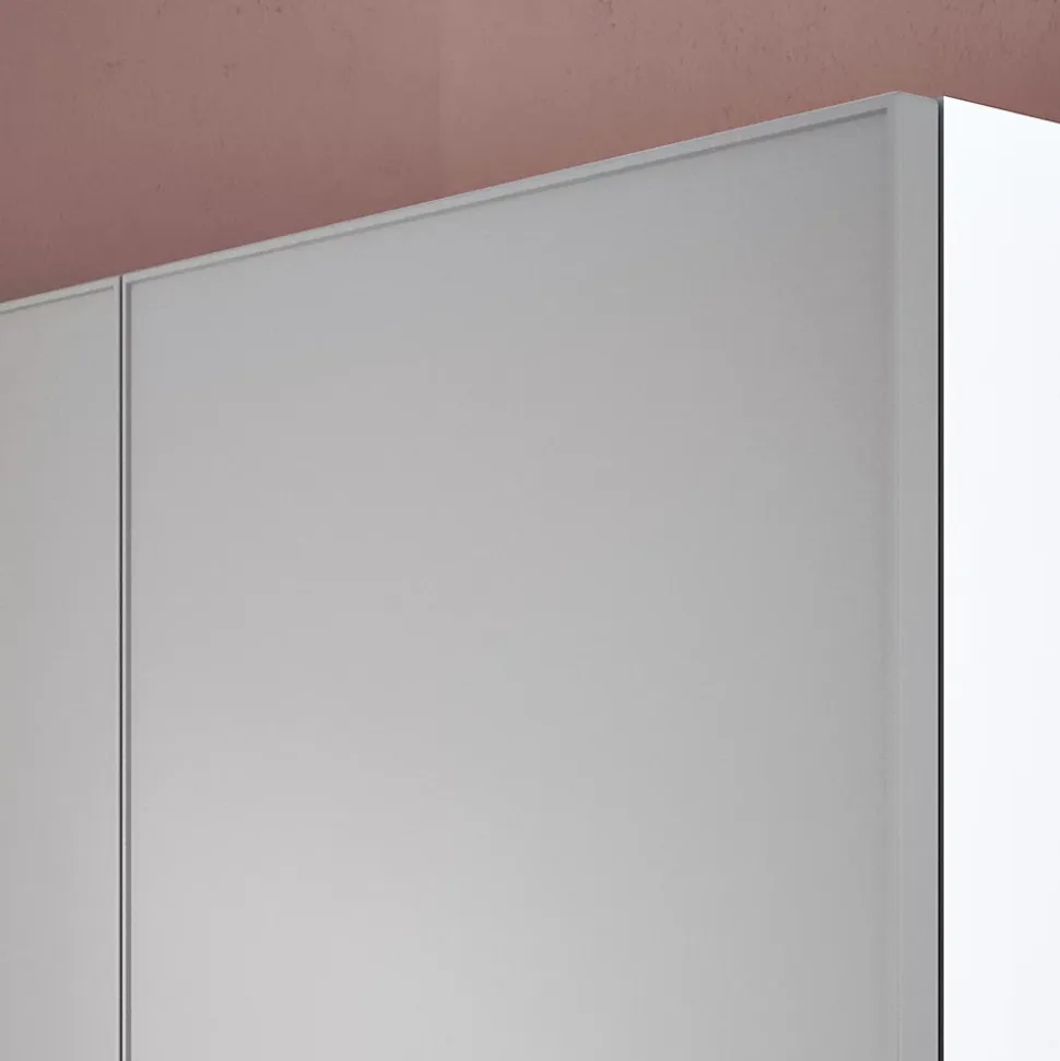 Porte battante grise claire mate GoodHome Atomia H 37,2 x L. 49,7 cm