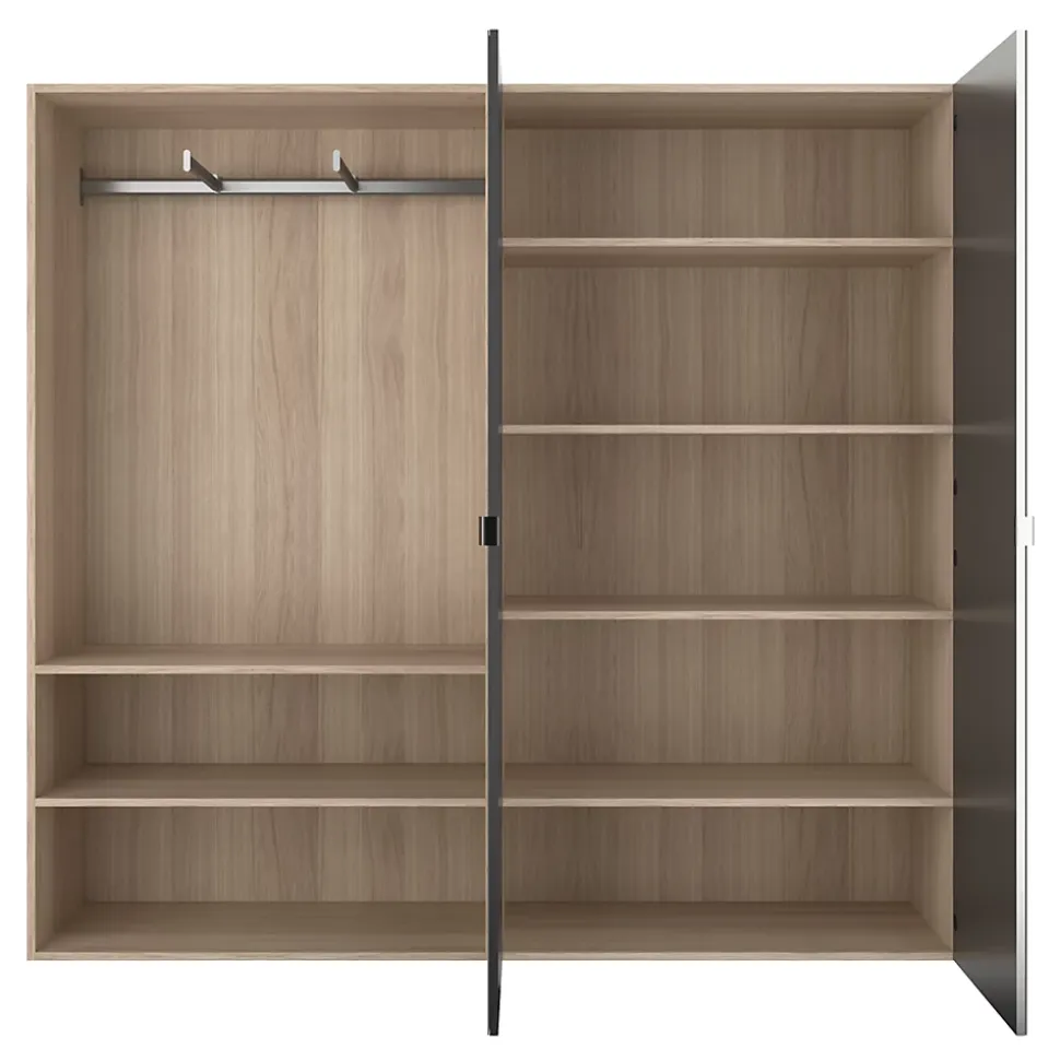 Porte battante miroir GoodHome Atomia H. 187,2 x L. 49,7 cm
