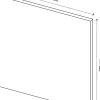 Porte battante noir GoodHome Atomia H. 37,2 x L. 37,2 cm