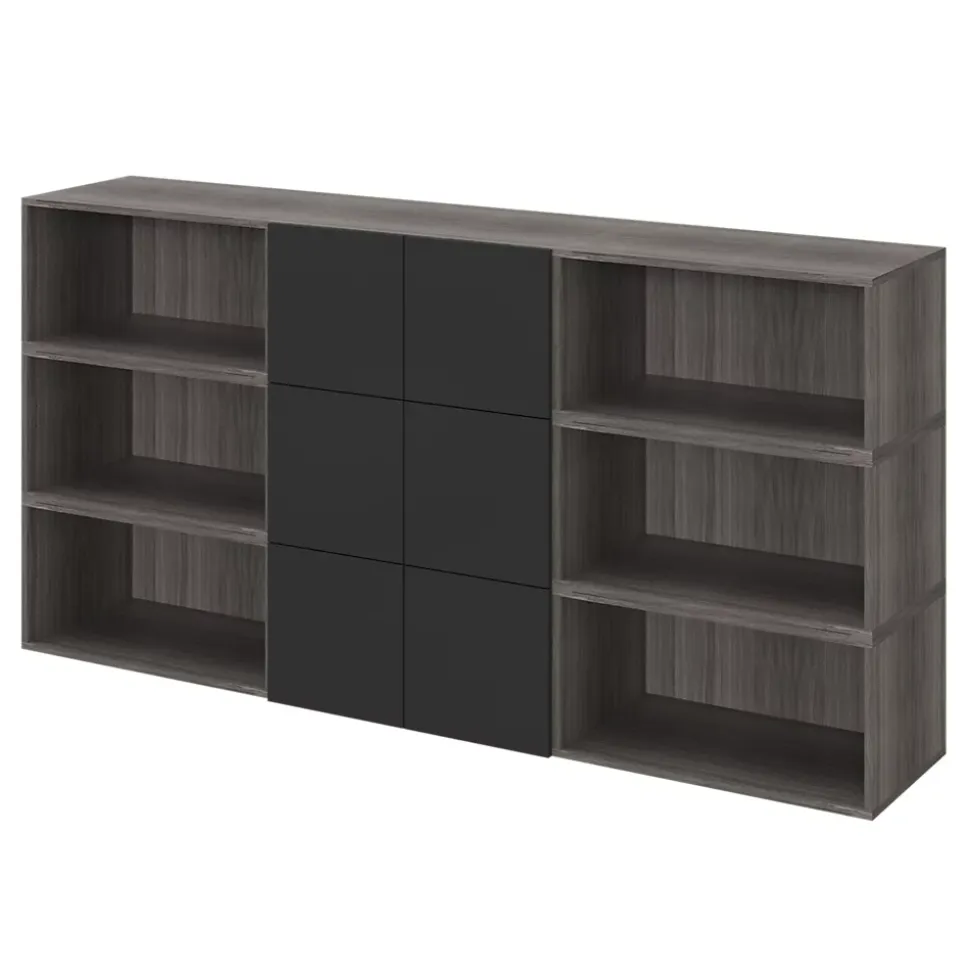 Porte battante noir GoodHome Atomia H. 37,2 x L. 37,2 cm
