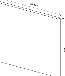 Porte battante terracotta GoodHome Atomia H. 37,2 x L. 37,2 cm