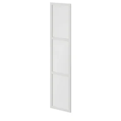 Porte battante verre opaque blanche GoodHome Atomia H. 224,7 x 49,7 cm
