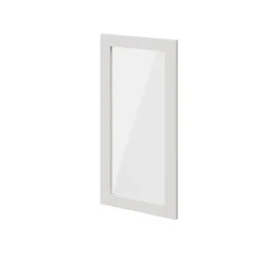 Porte battante verre transparent blanche GoodHome Atomia H. 74,7 x L. 37,2 cm