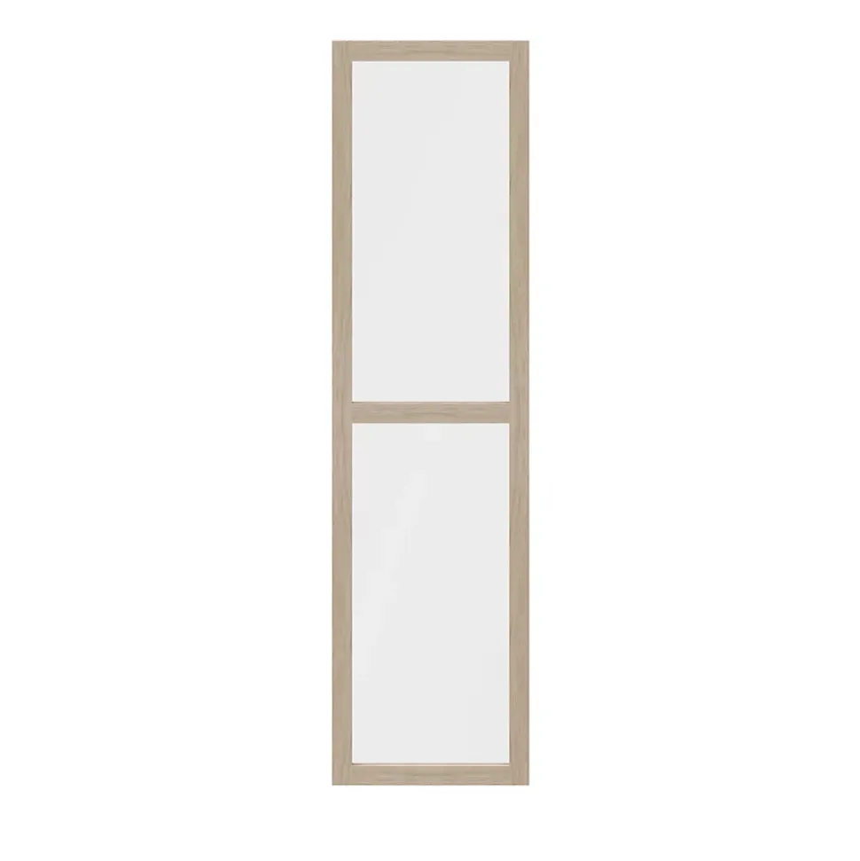 Porte battante verre transparent effet chêne GoodHome Atomia H. 187,2 x L. 49,7 cm