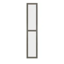 Porte battante verre transparent effet chêne grisé GoodHome Atomia H. 187,2 x L. 37,2 cm