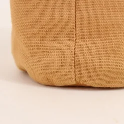 Porte bouteille en tissu camel 24x9cm