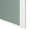 Porte de placard coulissante atelier vert de gris profil blanc GoodHome Arius H. 248,5 x L. 61.2 cm + amortisseurs