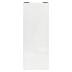 Porte de placard coulissante blanc brillant profil blanc GoodHome Arius H. 248,5 x L. 92.2 cm + amortisseurs