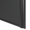 Porte de placard coulissante atelier gris anthracite profil noir GoodHome Arius H. 248,5 x L. 61.2 cm + amortisseurs