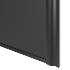 Porte de placard coulissante atelier gris anthracite profil noir GoodHome Arius H. 248,5 x L. 61.2 cm + amortisseurs