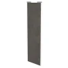 Porte de placard coulissante gris antique profil blanc GoodHome Arius H. 248,5 x L. 77.2 cm + amortisseurs