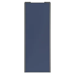 Porte de placard coulissante bleu profil gris GoodHome Arius H. 248,5 x L. 92.2 cm + amortisseurs