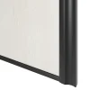 Porte de placard coulissante atelier bois nordique profil noir GoodHome Arius H. 248,5 x L. 61.2 cm + amortisseurs