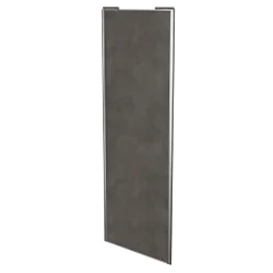 Porte de placard coulissante gris antique profil gris GoodHome Arius H. 248,5 x L. 92.2 cm + amortisseurs
