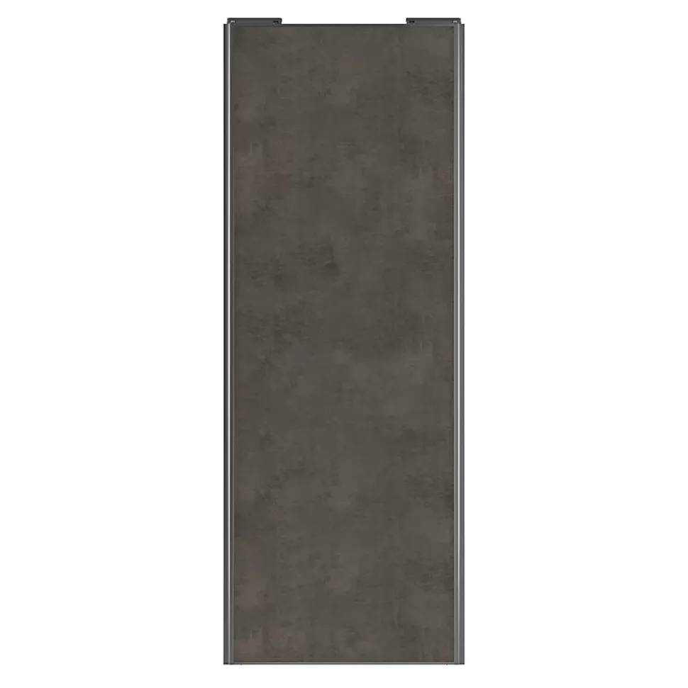 Porte de placard coulissante gris antique profil gris GoodHome Arius H. 248,5 x L. 92.2 cm + amortisseurs