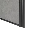 Porte de placard coulissante atelier béton profil noir GoodHome Arius H. 248,5 x L. 61.2 cm + amortisseurs