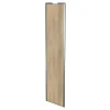 Porte de placard coulissante effet chêne brut profil gris GoodHome Arius H. 248,5 x L. 62.2 cm + amortisseurs