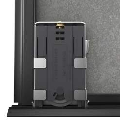 Porte de placard coulissante atelier béton profil noir GoodHome Arius H. 248,5 x L. 76.2 cm + amortisseurs
