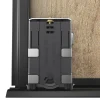 Porte de placard coulissante atelier effet chêne brut profil noir GoodHome Arius H. 248,5 x L. 91.2 cm + amortisseurs