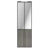 Porte de placard coulissante atelier effet chêne grisé profil noir GoodHome Arius H. 248,5 x L. 76.2 cm + amortisseurs