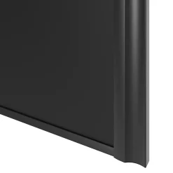 Porte de placard coulissante atelier noir mat profil noir GoodHome Arius H. 248,5 x L. 91.2 cm + amortisseurs