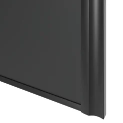 Porte de placard coulissante atelier gris anthracite profil noir GoodHome Arius H. 248,5 x L. 91.2 cm + amortisseurs