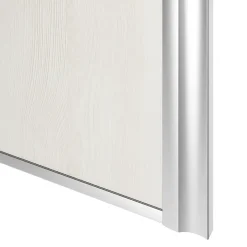 Porte de placard coulissante atelier bois nordique profil gris GoodHome Arius H. 248,5 x L. 91.2 cm + amortisseurs