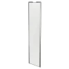 Porte de placard coulissante blanc brillant profil gris GoodHome Arius H. 248,5 x L. 62.2 cm + amortisseurs