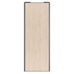 Porte de placard coulissante effet chêne clair profil gris GoodHome Arius H. 248,5 x L. 92.2 cm + amortisseurs