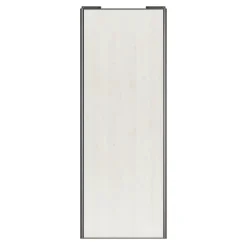 Porte de placard coulissante bois nordique profil gris GoodHome Arius H. 248,5 x L. 92.2 cm + amortisseurs