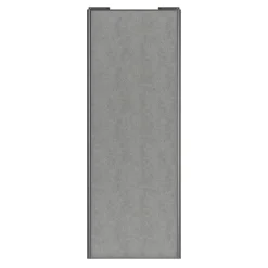 Porte de placard coulissante béton profil gris GoodHome Arius H. 248,5 x L. 92.2 cm + amortisseurs