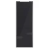 Porte de placard coulissante noir profil gris GoodHome Arius H. 248,5 x L. 92.2 cm + amortisseurs