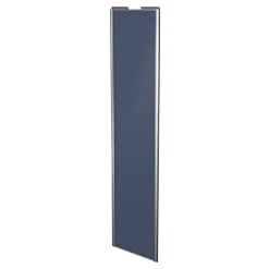 Porte de placard coulissante bleu profil gris GoodHome Arius H. 248,5 x L. 62.2 cm + amortisseurs