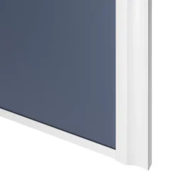 Porte de placard coulissante atelier bleu profil blanc GoodHome Arius H. 248,5 x L. 76.2 cm + amortisseurs